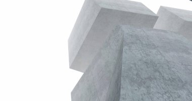 Mimari sanat konseptinde soyut çizgiler, minimum geometrik şekiller. 