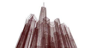 soyut mimari duvar kağıdı, dijital arkaplan