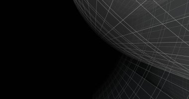 Mimari sanat konseptinde soyut çizgiler, minimum geometrik şekiller. 