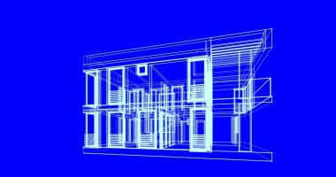 çizgili mimari duvar kağıdı, dijital arkaplan