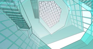 soyut mimari duvar kağıdı, dijital arkaplan