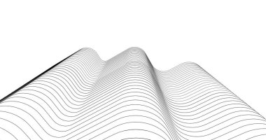 Mimari sanat konseptinde soyut çizgiler, minimum geometrik şekiller. 