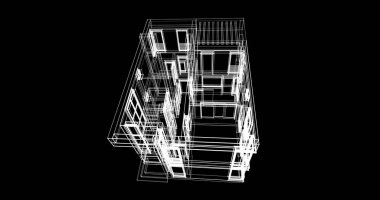 çizgili mimari duvar kağıdı, dijital arkaplan