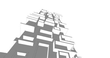 soyut mimari duvar kağıdı, dijital arkaplan