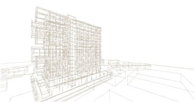 soyut mimari duvar kağıdı, dijital arkaplan