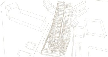 soyut mimari duvar kağıdı, dijital arkaplan