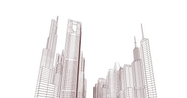 soyut mimari duvar kağıdı, dijital arkaplan