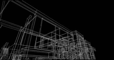 çizgili mimari duvar kağıdı, dijital arkaplan