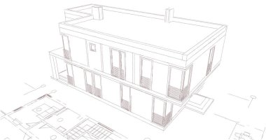 çizgili mimari duvar kağıdı, dijital arkaplan