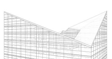 soyut mimari duvar kağıdı tasarımı, dijital konsept arkaplan