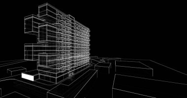 soyut mimari duvar kağıdı, dijital arkaplan