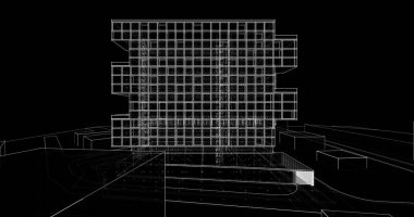 soyut mimari duvar kağıdı, dijital arkaplan