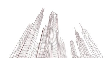 soyut mimari duvar kağıdı, dijital arkaplan