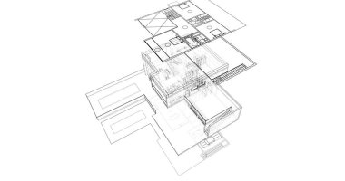 soyut mimari duvar kağıdı, dijital arkaplan
