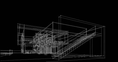 çizgili mimari duvar kağıdı, dijital arkaplan