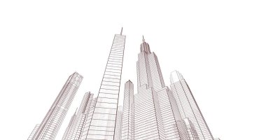 soyut mimari duvar kağıdı, dijital arkaplan