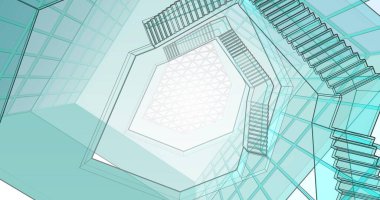 soyut mimari duvar kağıdı, dijital arkaplan