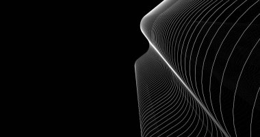 Mimari sanat konseptinde soyut çizgiler, minimum geometrik şekiller. 