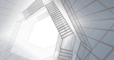 soyut mimari duvar kağıdı konsepti, dijital arkaplan