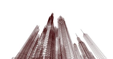 soyut mimari duvar kağıdı, dijital arkaplan