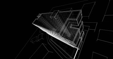 soyut mimari duvar kağıdı, dijital arkaplan