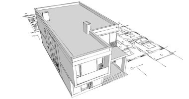 çizgili mimari duvar kağıdı, dijital arkaplan