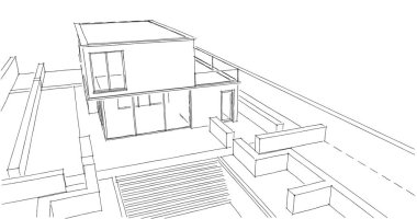 soyut mimari duvar kağıdı, dijital arkaplan