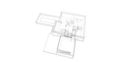 çizgili mimari duvar kağıdı, dijital arkaplan