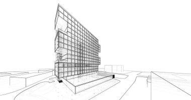 soyut mimari duvar kağıdı, dijital arkaplan