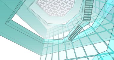 soyut mimari duvar kağıdı, dijital arkaplan