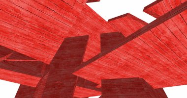 Mimari sanat konseptinde soyut çizgiler, minimum geometrik şekiller. 