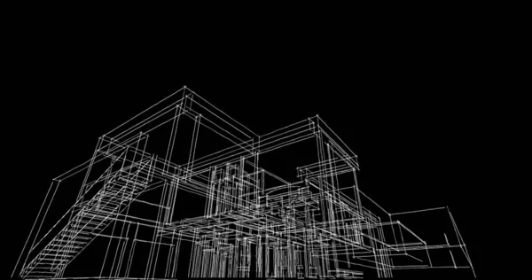 Çizgili Mimari Duvar Kağıdı Dijital Arkaplan — Stok fotoğraf