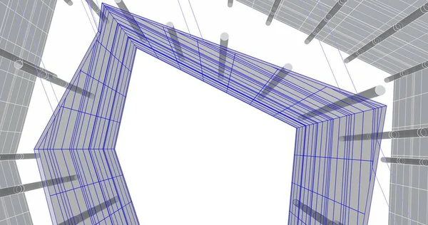 Абстрактный Архитектурный Дизайн Обоев Цифровой Концепт Фон — стоковое фото