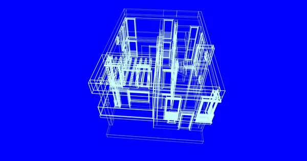 Ausgekleidete Architektonische Tapete Digitaler Hintergrund — Stockfoto