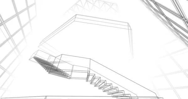 建筑墙纸摘要 数码背景 — 图库照片