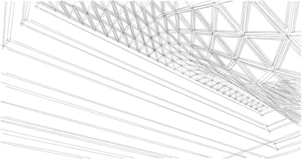 Abstrakcyjna Tapeta Architektoniczna Tło Cyfrowe — Zdjęcie stockowe