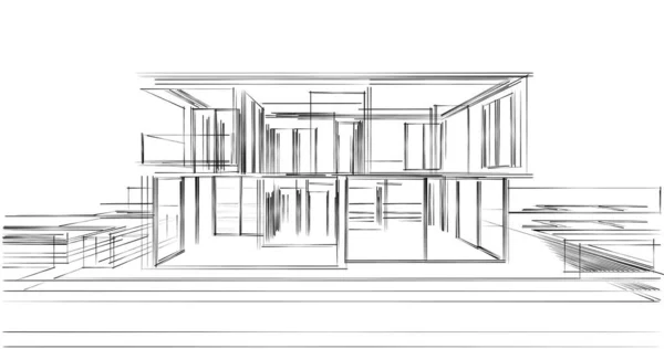 Abstrakcyjna Tapeta Architektoniczna Tło Cyfrowe — Zdjęcie stockowe