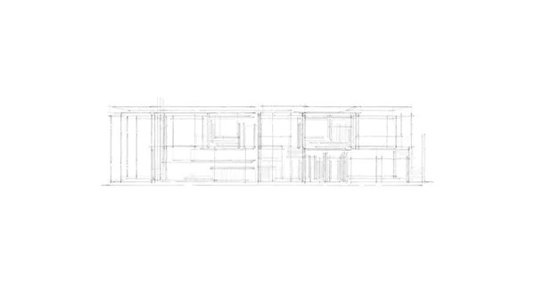 Wyłożona Tapeta Architektoniczna Tło Cyfrowe — Zdjęcie stockowe