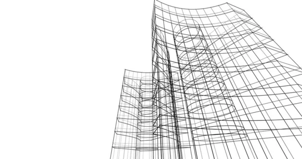 Abstrakcyjna Tapeta Architektoniczna Tło Cyfrowe — Zdjęcie stockowe