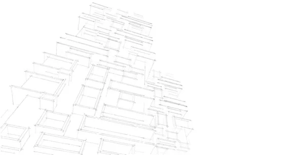 Абстрактные Архитектурные Обои Цифровой Фон — стоковое фото