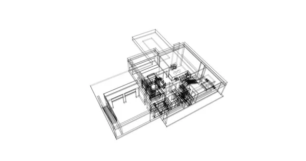 内衬建筑墙纸 数码背景 — 图库照片