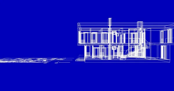 内衬建筑墙纸 数码背景 — 图库照片