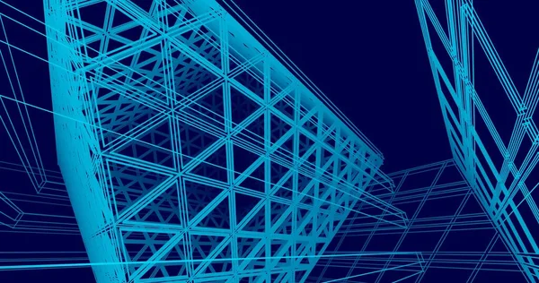 Абстрактные Архитектурные Обои Цифровой Фон — стоковое фото