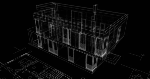 Wyłożona Tapeta Architektoniczna Tło Cyfrowe — Zdjęcie stockowe