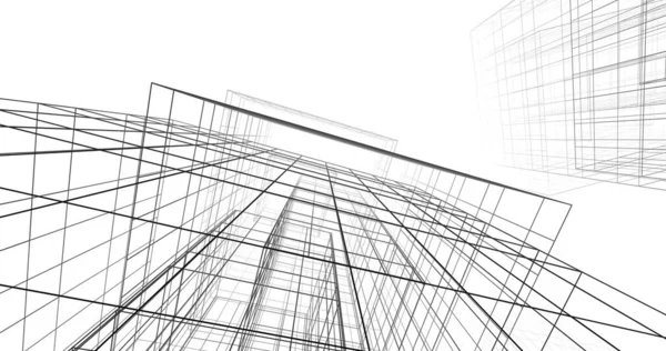 Абстрактный Архитектурный Дизайн Обоев Цифровой Концепт Фон — стоковое фото