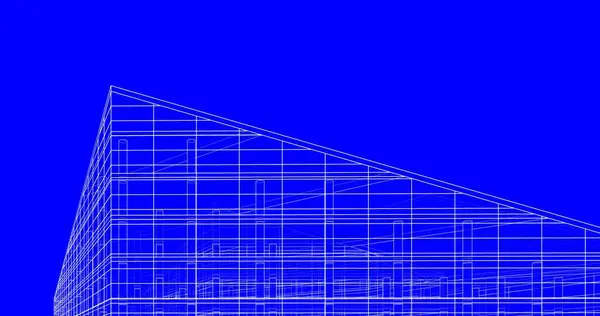 Linhas Abstratas Desenho Conceito Arte Arquitetônica Formas Geométricas Mínimas — Fotografia de Stock