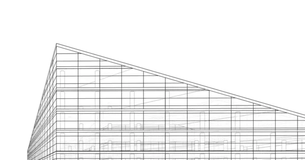 Abstrakcyjny Projekt Tapety Architektonicznej Cyfrowe Tło Koncepcyjne — Zdjęcie stockowe