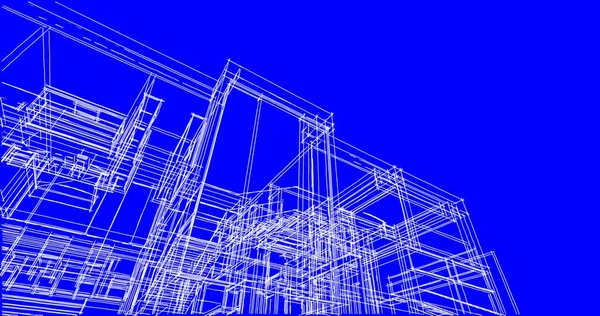 Wyłożona Tapeta Architektoniczna Tło Cyfrowe — Zdjęcie stockowe