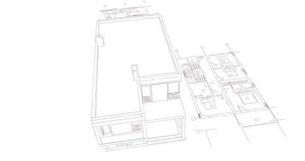 Ausgekleidete Architektonische Tapete Digitaler Hintergrund — Stockfoto