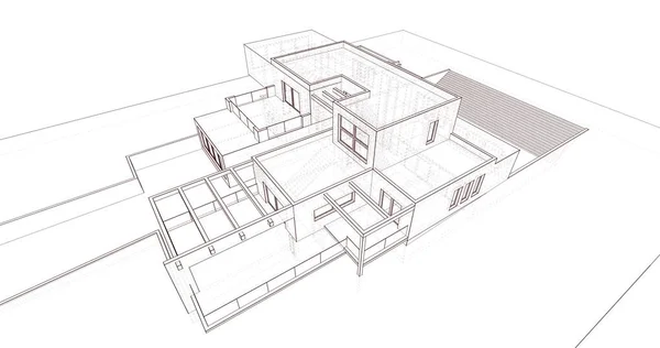 Wyłożona Tapeta Architektoniczna Tło Cyfrowe — Zdjęcie stockowe